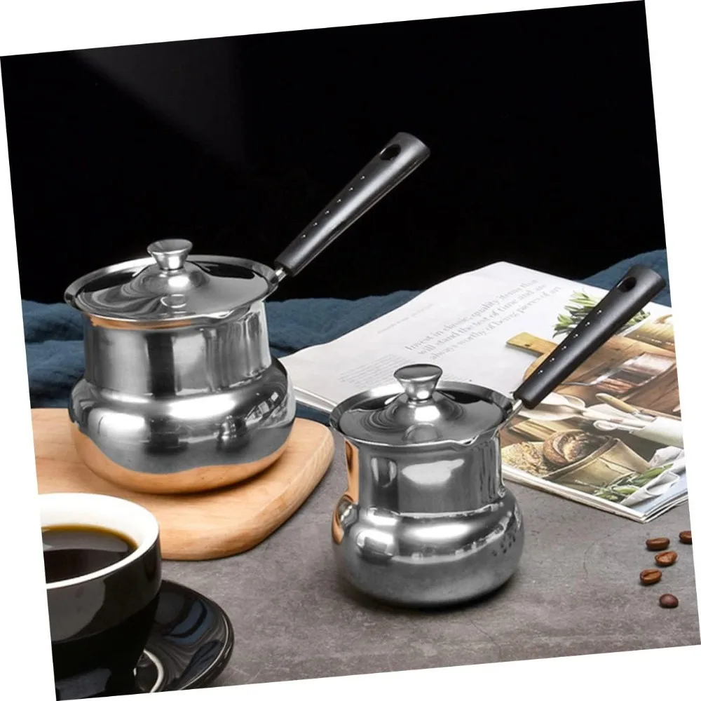 Milk Jug Deep Fry Pan Milk Heating Pot Soup Butter Warmer Saucepan Small Stainless Steel Stock Pots