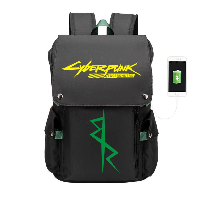 2024 Nuovo zaino Cyberpunk Edge walkers coassurato la borsa da studente circostante Luci Backpack