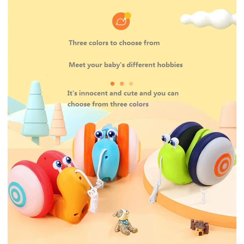 rope snail boy girl learn to crawl learn to walk toys