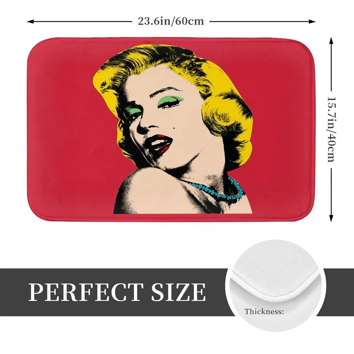 Marilyn Monroe Anti-slip Doormat Floor Mat Durable Carpet Rug for Kitchen Entrance Home Balcony Footpad Mats