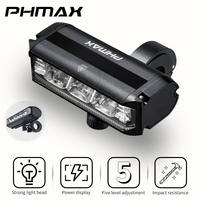PHMAX Bicycle Headlight Cycling Tail Light Rechargeable Flashlight Warning Light Mountain Road Bike Light Lighting Night Lights
