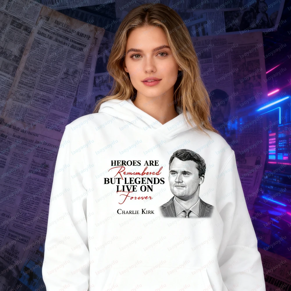 

Always Remember Charlie Kirk Hoodie The Real Hero Charlie Sweatshirts Patriotism Men Women Hoodies RIP Charlie Spirit Clothing