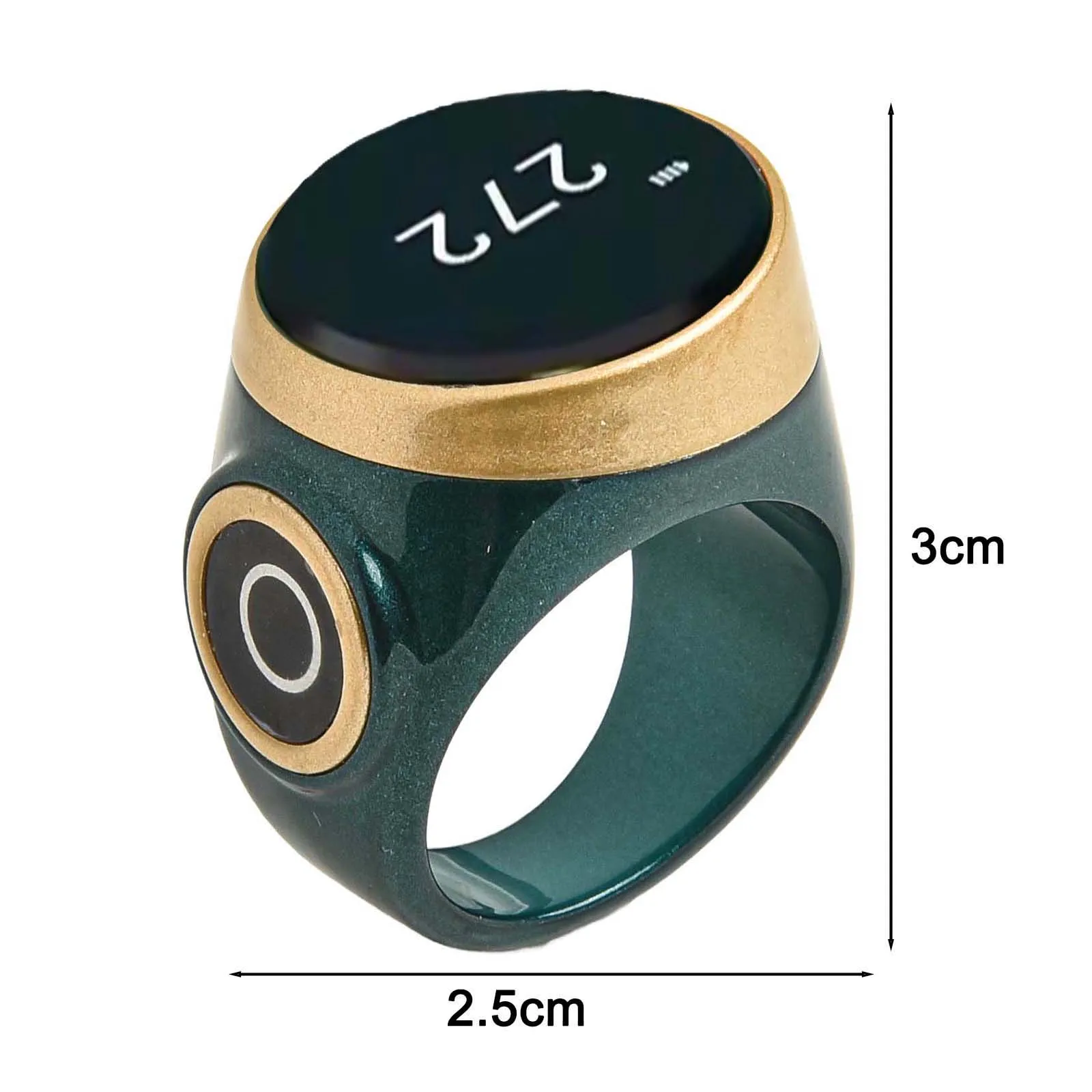 Adjustable Smart Ring with Onboard Digital Counter to Support For Prayer Rosary or Repetitive Practice Tracking