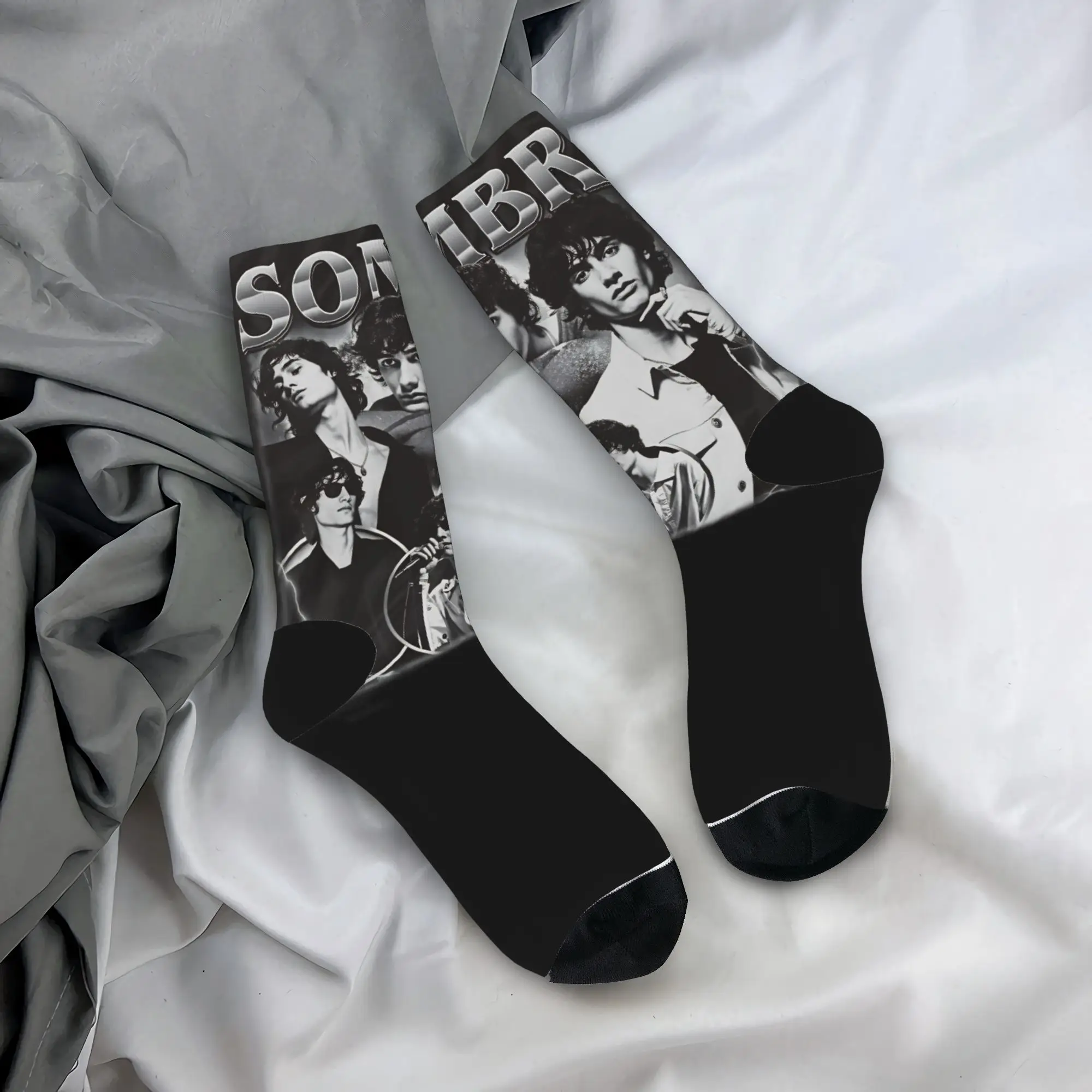 

Women Men Socks Sombr Stockings Autumn Novelty Soft Socks Graphic Cycling Anti Slip Socks