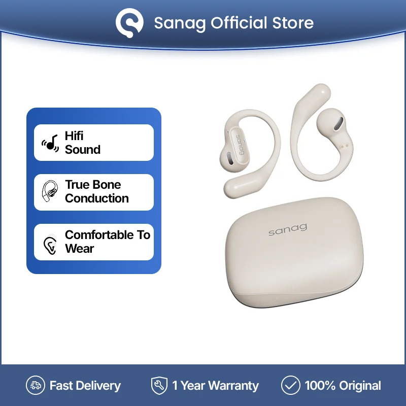 Sanag G6S Open Ear Bluetooth Earphone Ear Hook OWS Wireless Headphone HiFi Sound TWS Headset Sport Running Earbuds for Sport