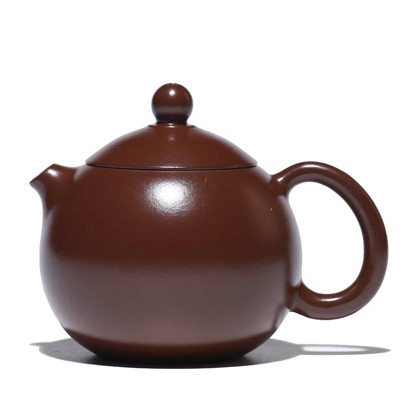 Handmade Yixing Traditional Purple Clay Teapot Easy-to-Make Ball Hole Puffer Short Mouth Set 190cc
