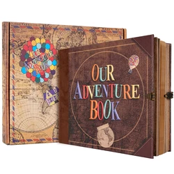 146 Page DIY Handmade Photo Album Scrapbook Our Adventure Book Retro Kraft Album Anniversary Wedding Memory Mother's Day Gift