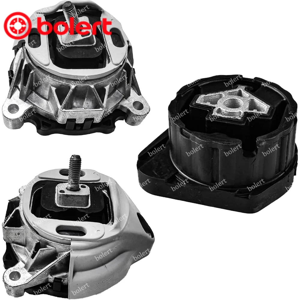 3PCS Front Rear Engine Mount Kit Motor Mount  for 2010-2017 X3 F25 2014-2017 X4 F26 22116785711 22116785712 22316786566