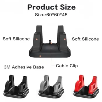 360stupňový otočný držák mobilního telefonu do auta, univerzální držák na palubní desku s lepidlem pro mobilní telefony, montážní držák do auta 10 nejlepší prodej Držák telefonu pro Suzuki Jimny - №6