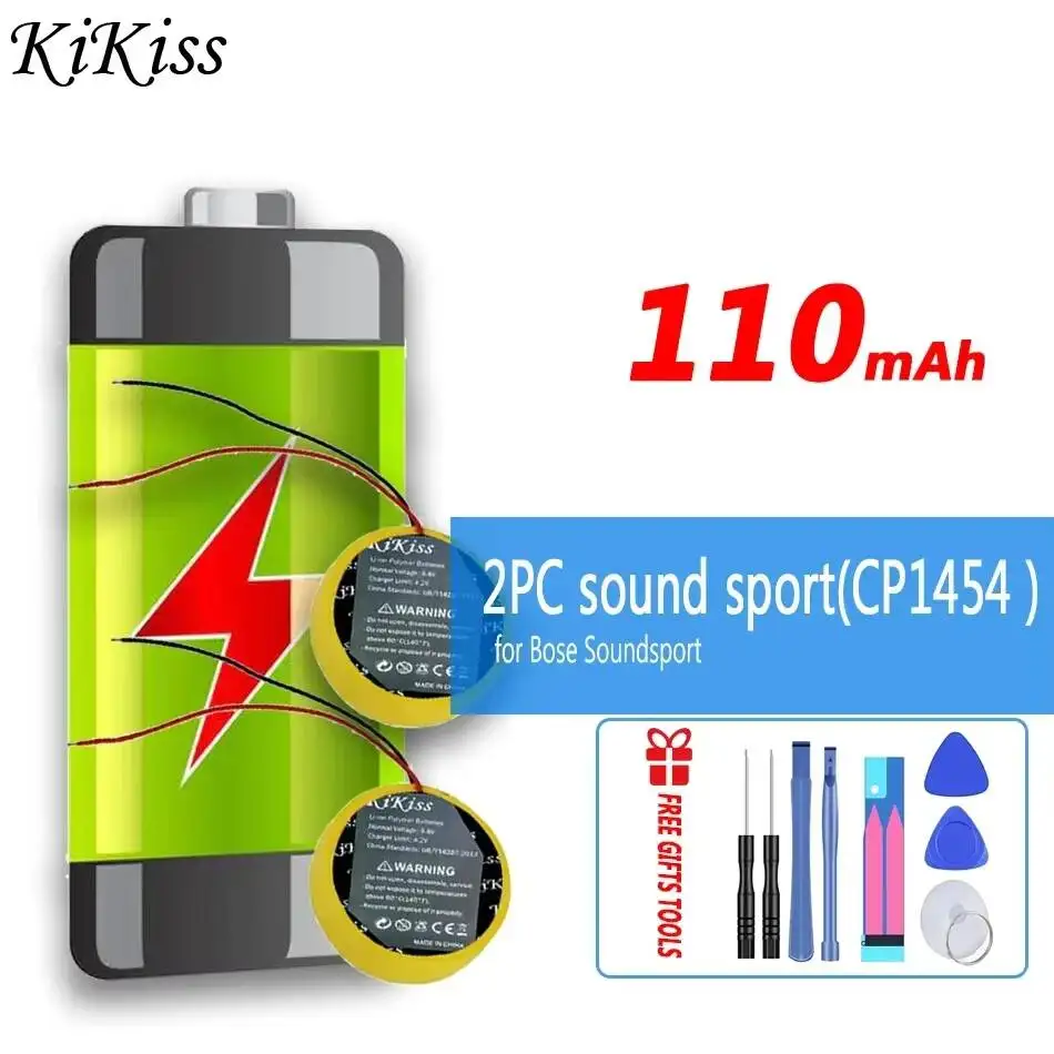 

Беспроводные Bluetooth-наушники с аккумулятором 2PC Sound Sport CP1454 110 мАч для наушников Bose Soundsport