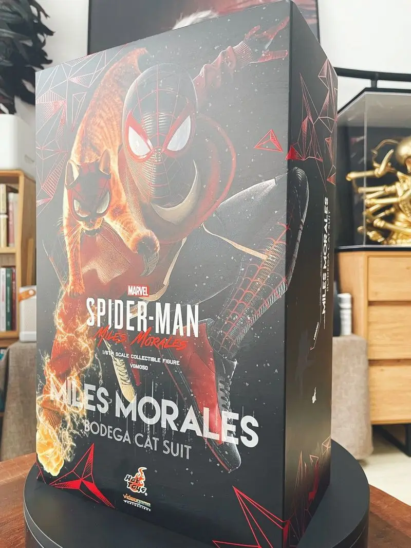 In-stock Hottoys Original 1/6 Vgm50 Spider Man Miles Morales Bodega Cat Suit Ps5 Game Collectible Action Figure Kids Toys Gifts