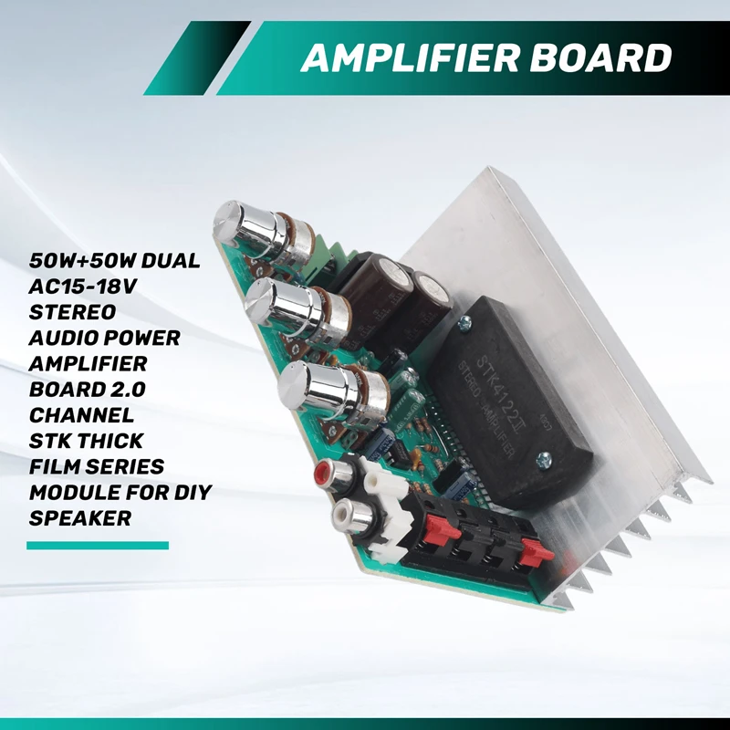 B50B-Amplifier Board 2.0 Channel STK Thick Film Series Module For DIY Speaker For DIY Speaker