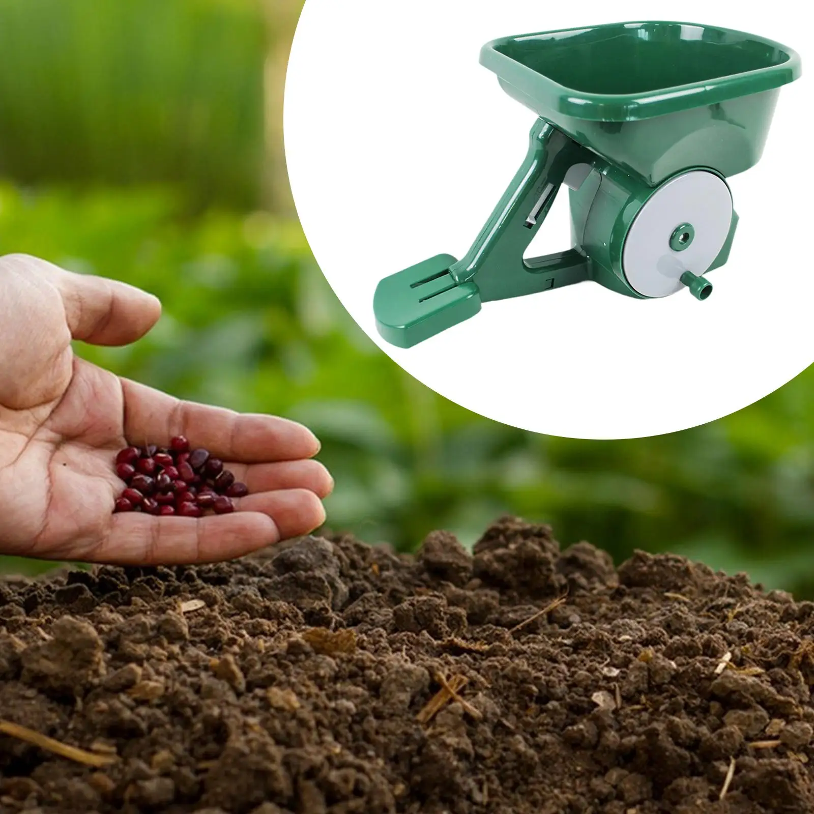 1PC Handheld Spreader Planter Tool Multipurpose Easy Use Practical Large Capacity Manual Seeder for Snow Melting Greenhouse