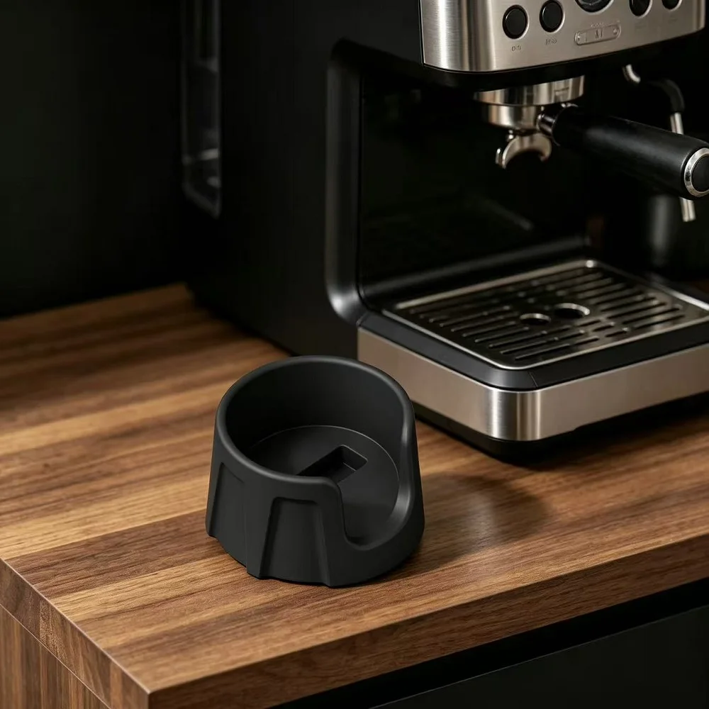 Silicone Coffee Tamper Mat Corner Tamping Pad for Home Cafe Bar Restaurant Multipurpose Espresso Distribution Grinding Accessory