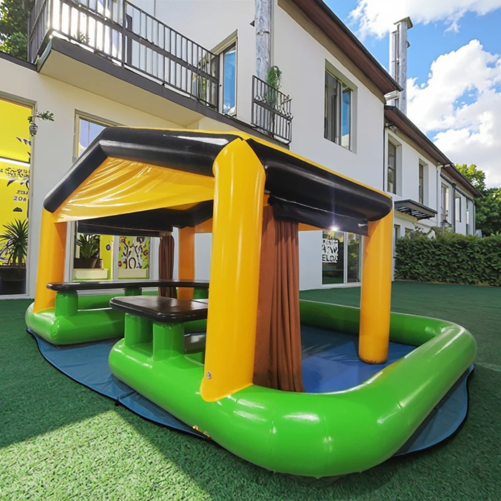 

Outdoor Inflatable Floating Water Pool Bars Giant Inflatable Bar Pool for Home Backyard