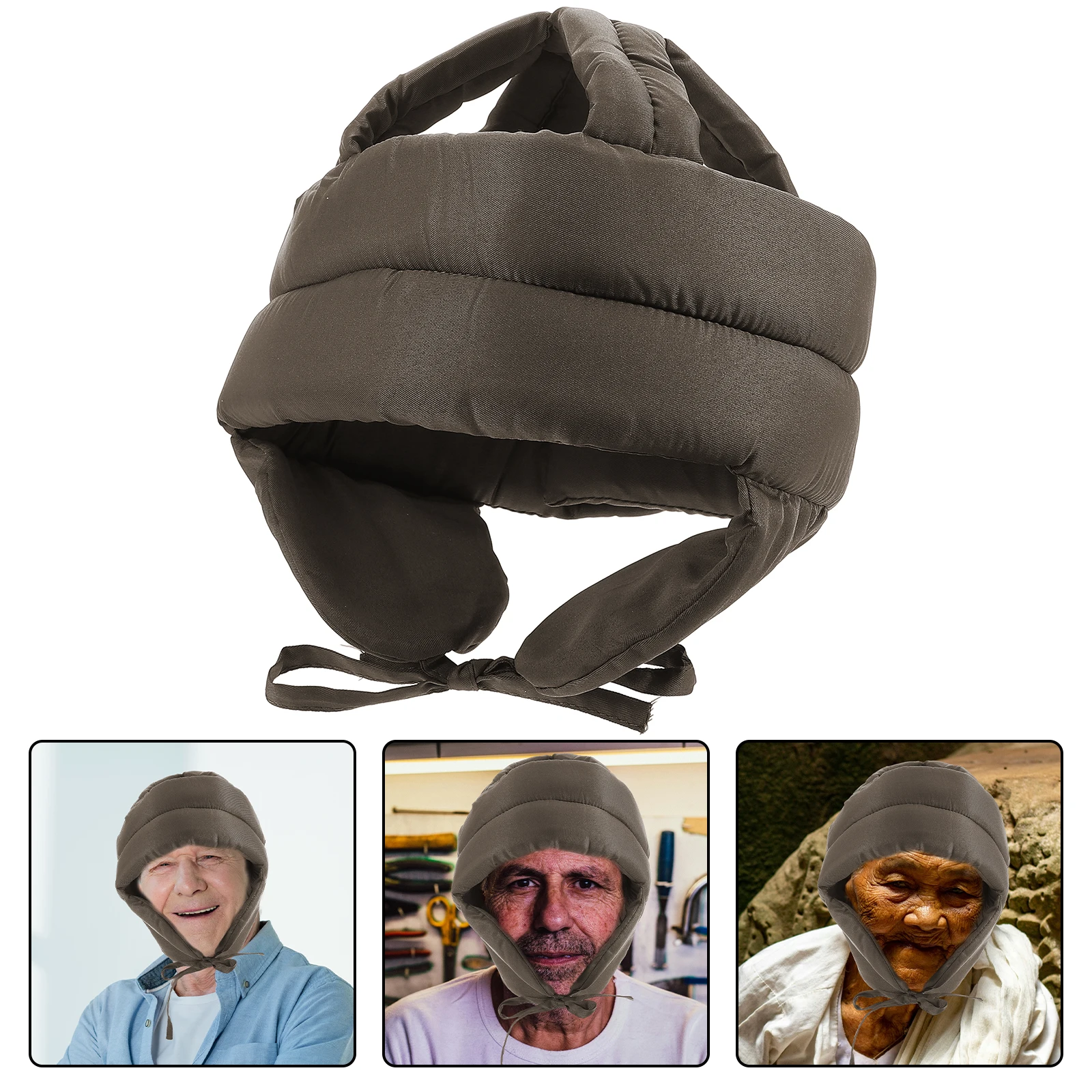 

Adjustable Elderly Protective Hat Lightweight Anti-Collision Bump Cap For Seniors Comfortable Breathable Safety Headgear