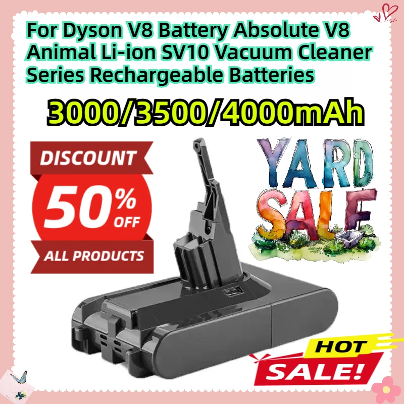 For Dyson V8 Battery Absolute V8 Animal Li-ion SV10 Vacuum Cleaner Series Rechargeable Batteries