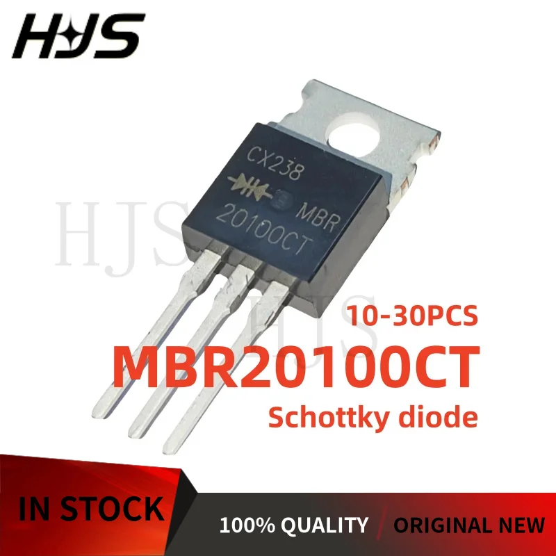 10/20/30PCS MBR20100CT MBR20100 MBR 20100CT TO-220 Schottky diode Brand New In Stock