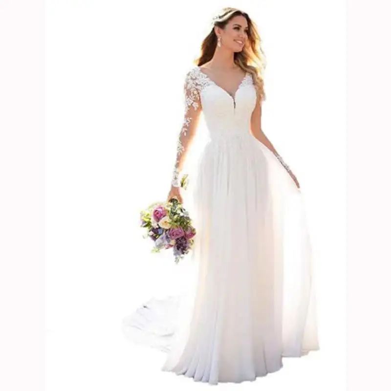 V-Ne longue Sve dentelle Bal mariage Dr jupe en Tulle taille moyenne t-shirt fibre d'acétate Ciwalk adapté à toutes les saisons