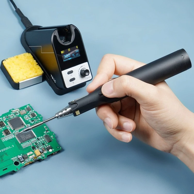 wireless welding table TS1C rechargeable intelligent electric soldering iron capacitor energy storage desktop welding tool