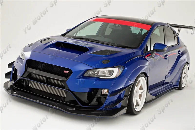 Carbon & Fiber Glass VS WRX BodyKit Fit For 2015-2019 Subaru Impreza VA WRX S4 & WRX STI Wide Body Kit Bumper Lip Skirt Diffuser