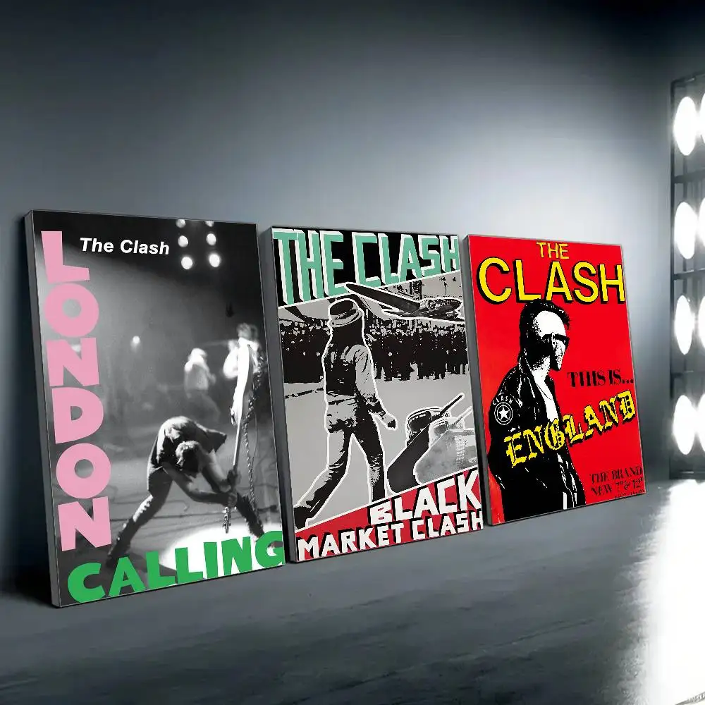 كلاش ذا باند ملصق طباعة لغرفة النوم غرفة المعيشة ديكور المنزل اللوحة جدار الفن HD صورة جدارية #4