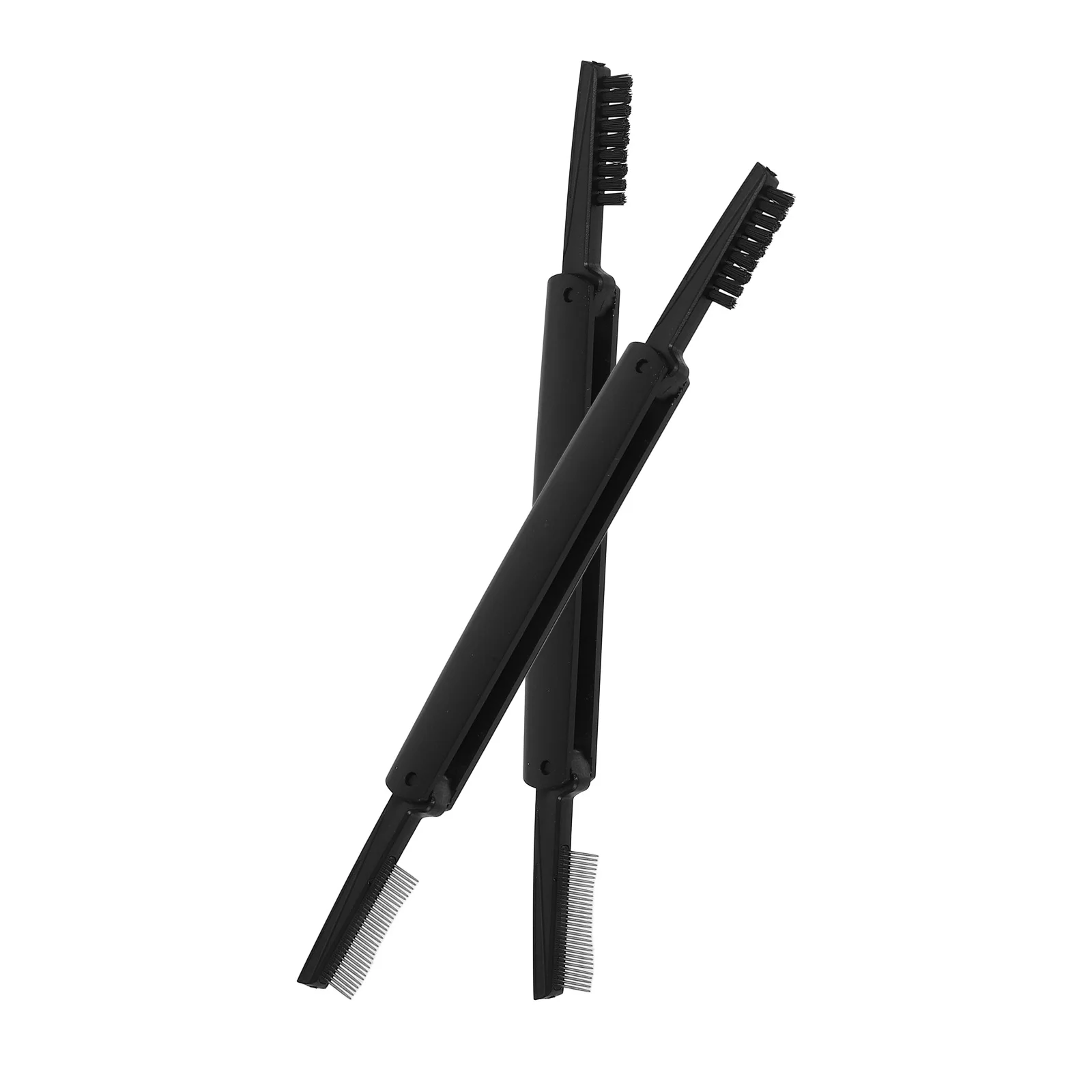 2 pezzi pettine per ciglia spazzola per sopracciglia pieghevole a doppia estremità strumento per cosmetici per toelettatura sopracciglia shaper per ciglia multifunzionale