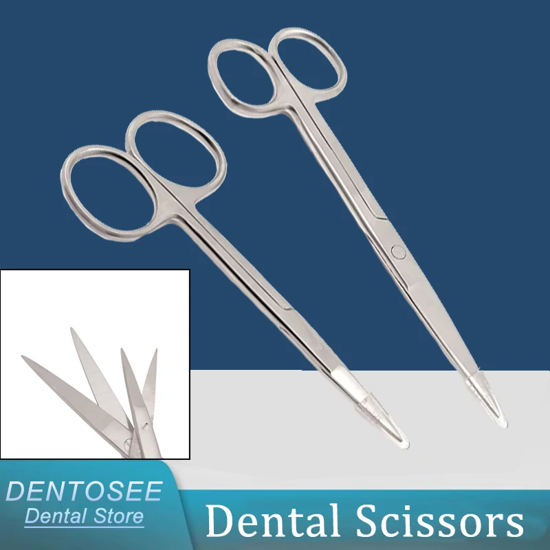 

Professional Stainless Steel Dental Scissors Straight Sharp Surgical Medical Ophthalmic Tools Sterilized Precision for Clinic