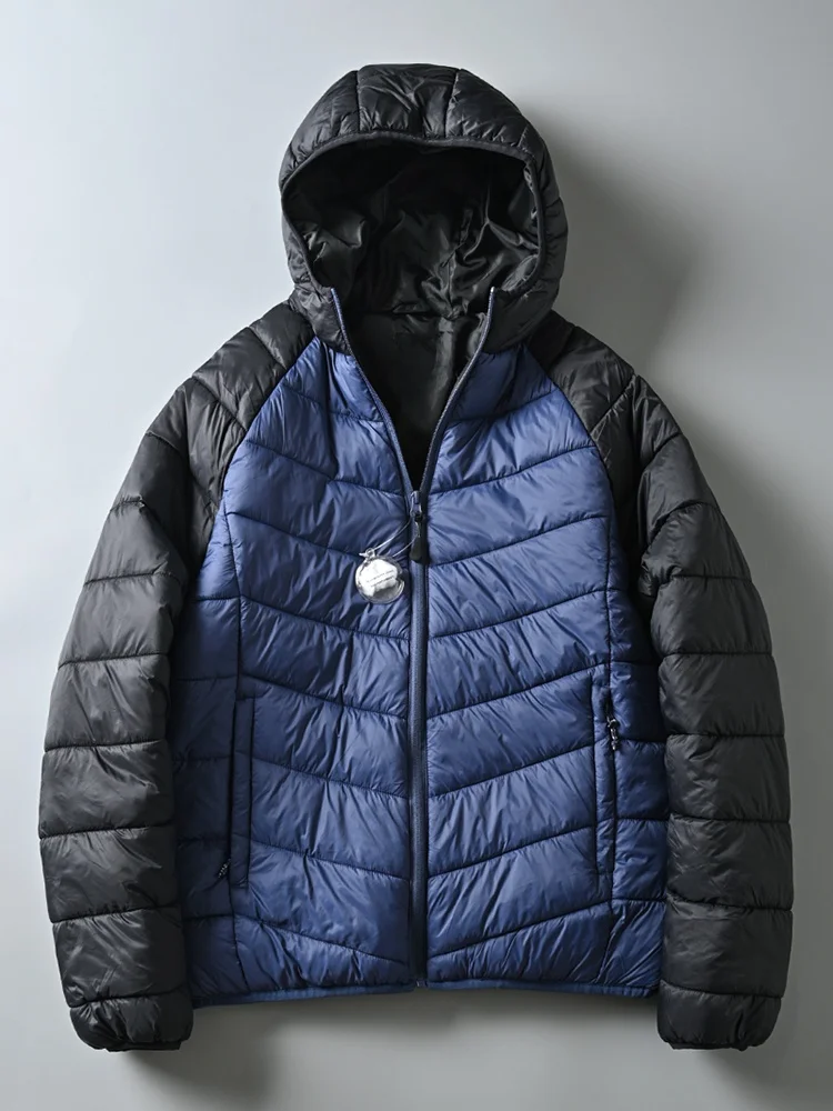 

Men's Outdoor Windproof Water-resistant Thiened Warm Cotton Jaet Hooded Patchwork Order Tailor-made Casual Faion Ci S...
