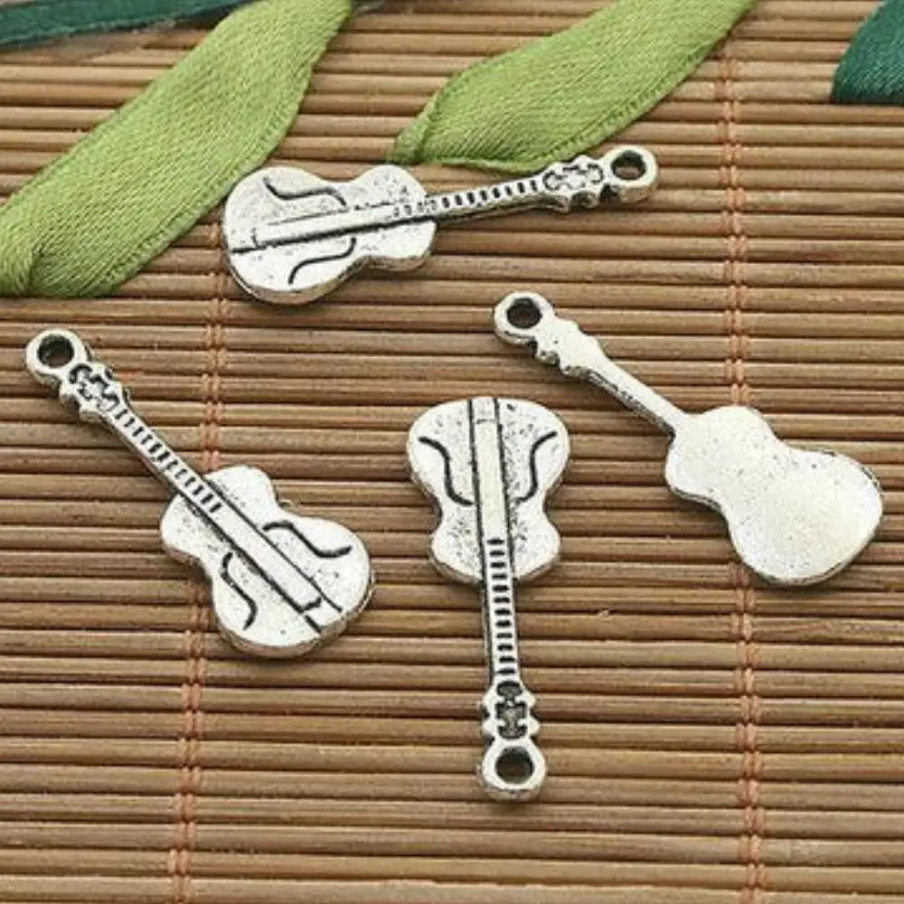 20PCS 26x10mm Alloy Charm guitar Pendant h3297