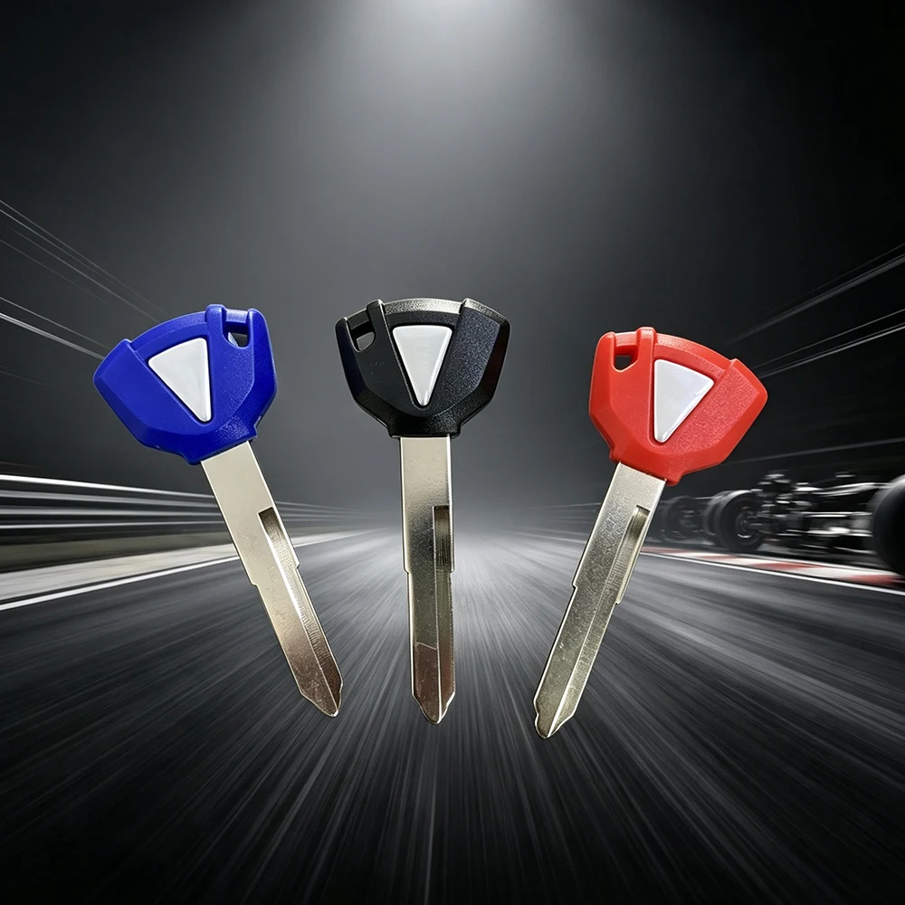 Motorcycle Blank Keys For Kawasaki ZX6R ZX9R ZX10R ZX12R ZX14R ZZR1400 ZRX1200 Ninja ER6N ER6F ER6R KLE650 Chip Key Uncut Blade