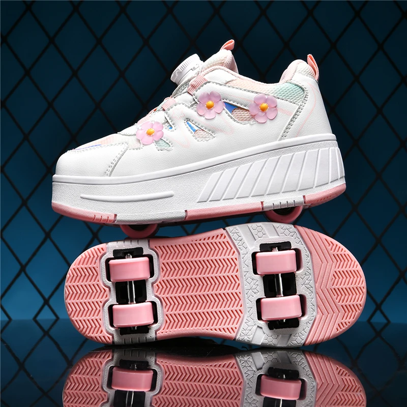 Nuove Scarpe da Pattinaggio a Rotelle per Bambini 2026, Comode Scarpe da Pattinaggio per Ragazze, per Fitness all'Aperto, Taglie 29-40