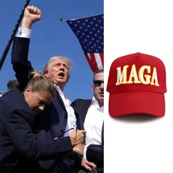 The US Election Hat MAGA2024 New Sunblock Baseball Cap with Trump Makes America Great Again