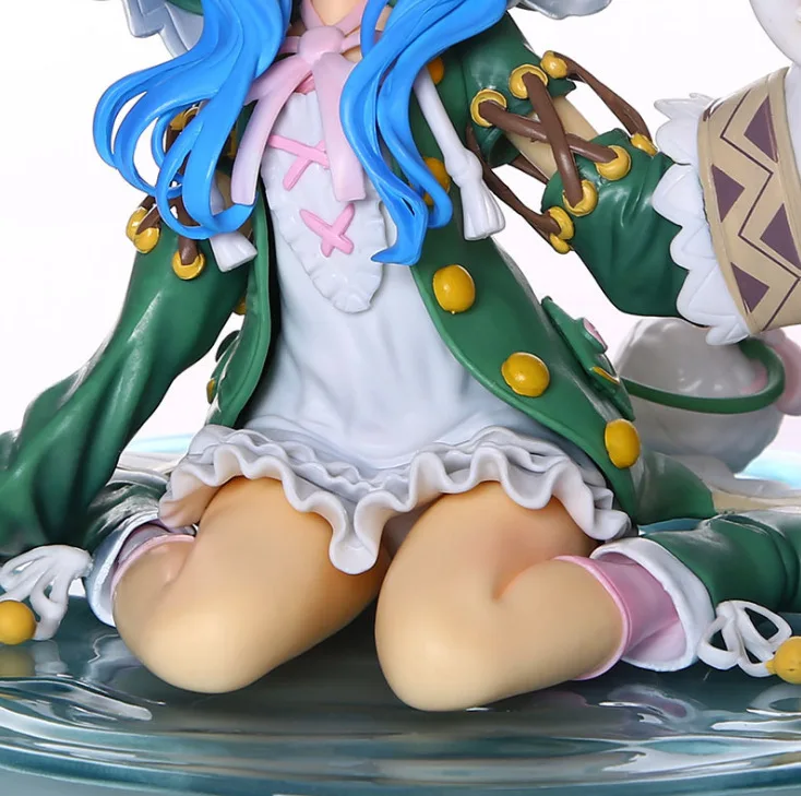 Hoge kwaliteit Date A Live Anime Figuur Himekawa Yoshino Model Pop Knielend Groen Konijn Action Figure Collectible Toy Gifts