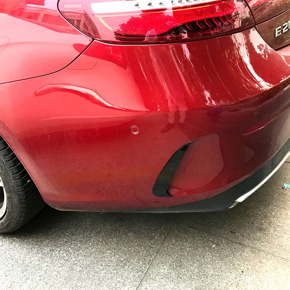 Car Rear Bumper Splitter Spoiler Air Vent Cover Side Canard For Mercedes-Benz E-Class Coupe C238 2016-2019  Body Kits Tuning