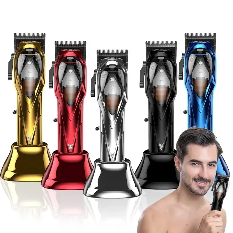 RESUXI 699 NEW Hair Clipper 10000RPM Microchipped Magnetic Motor Hair Clippers with 2500mah Battery Electric Usb Stainless Steel