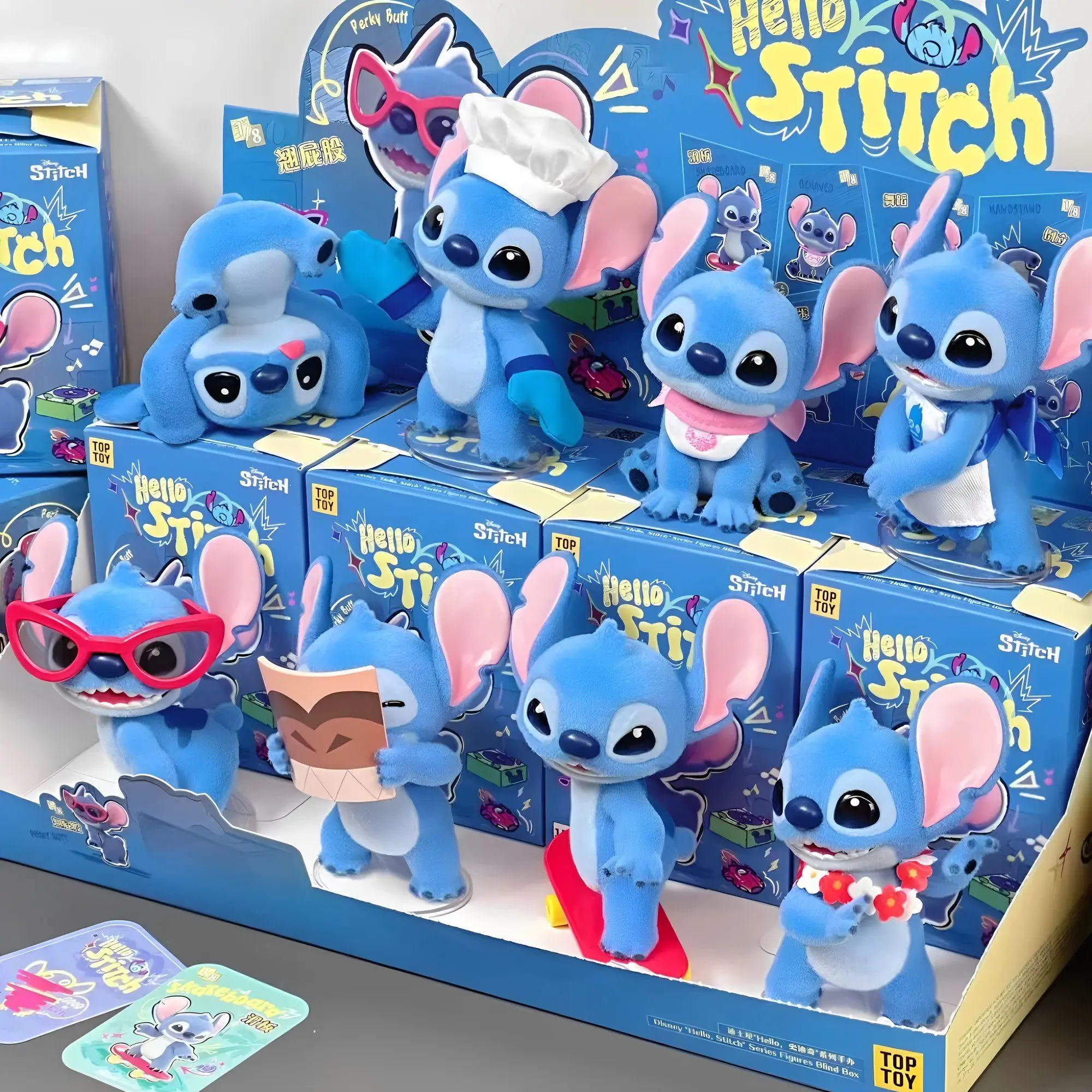 Genuine Stitch Mystery Box wholesale TOPTOY blind box Hello Stitch series kawaii figures Ornament Birthday Gift For Kids Toy