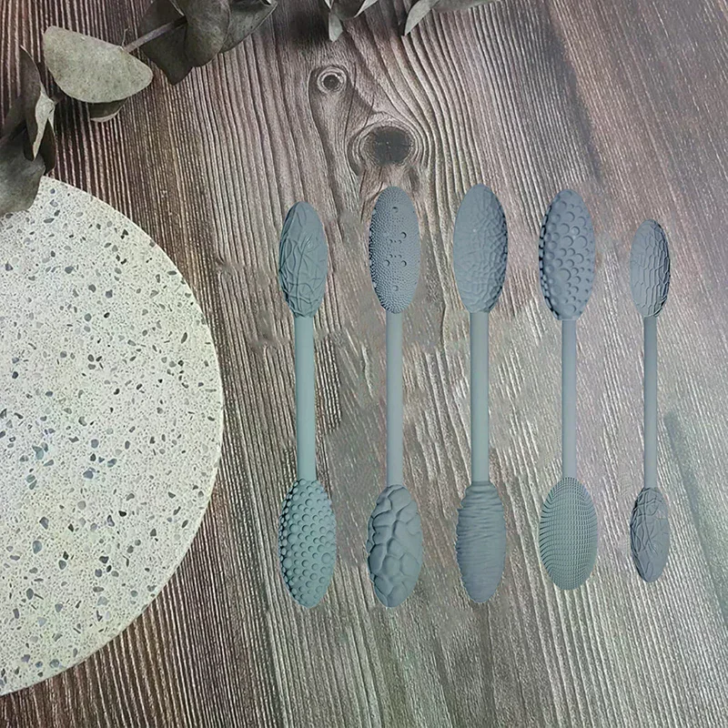 [MA]Texture Tool Sets For Clay Art Clay Modeling Pattern Rollers Kit Texture Rolling Emboss Plaids Hand Rollers For DIY Crafts