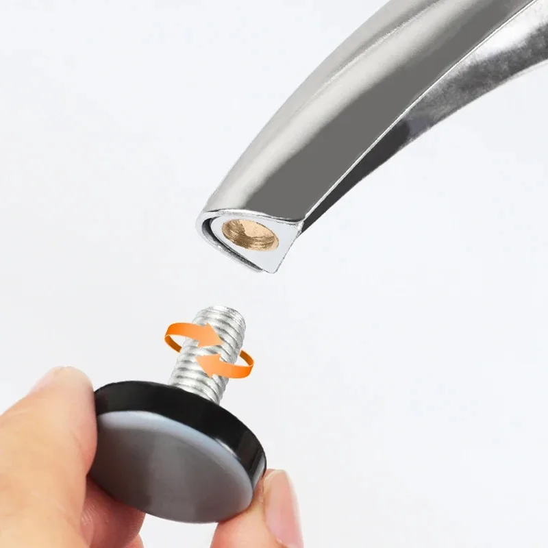 10Pcs Round Thread Levelers M6/M8 Adjustable Screws Leveler  Furniture Glide Feet Pads Table Cabinet Sofa Foot Protective Mat view 3