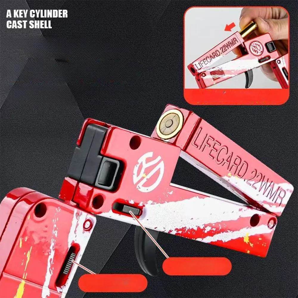 Tarjeta de vida, pistola de juguete, Mini pistola de juguete para niño, aspecto de pistola pequeña, edad Real, más de 8 años, regalo de cumpleaños, tienda de envío directo