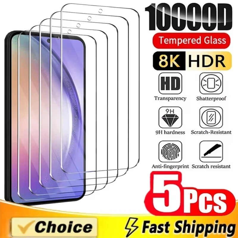 1-5 szt. Szkło Hartowane Ochronne na Ekran do Samsung Galaxy A56 A16 A55 A57 A37 A17 A54 A53 A52 A33 A32 A35…