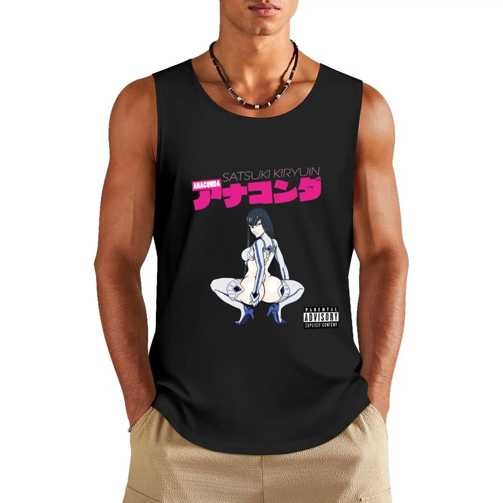 Satsuki Kiryuin Anaconda Tank Top anime clothes gym shirt men gym t-shirts man Bodybuilding clothing man