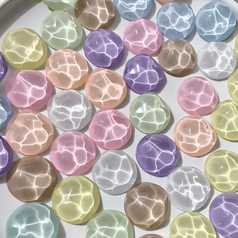 8pcs Circular transparent water wave pattern Fridge Magnet Photo Wall message board Bulletin board decoration Magnetic stickers