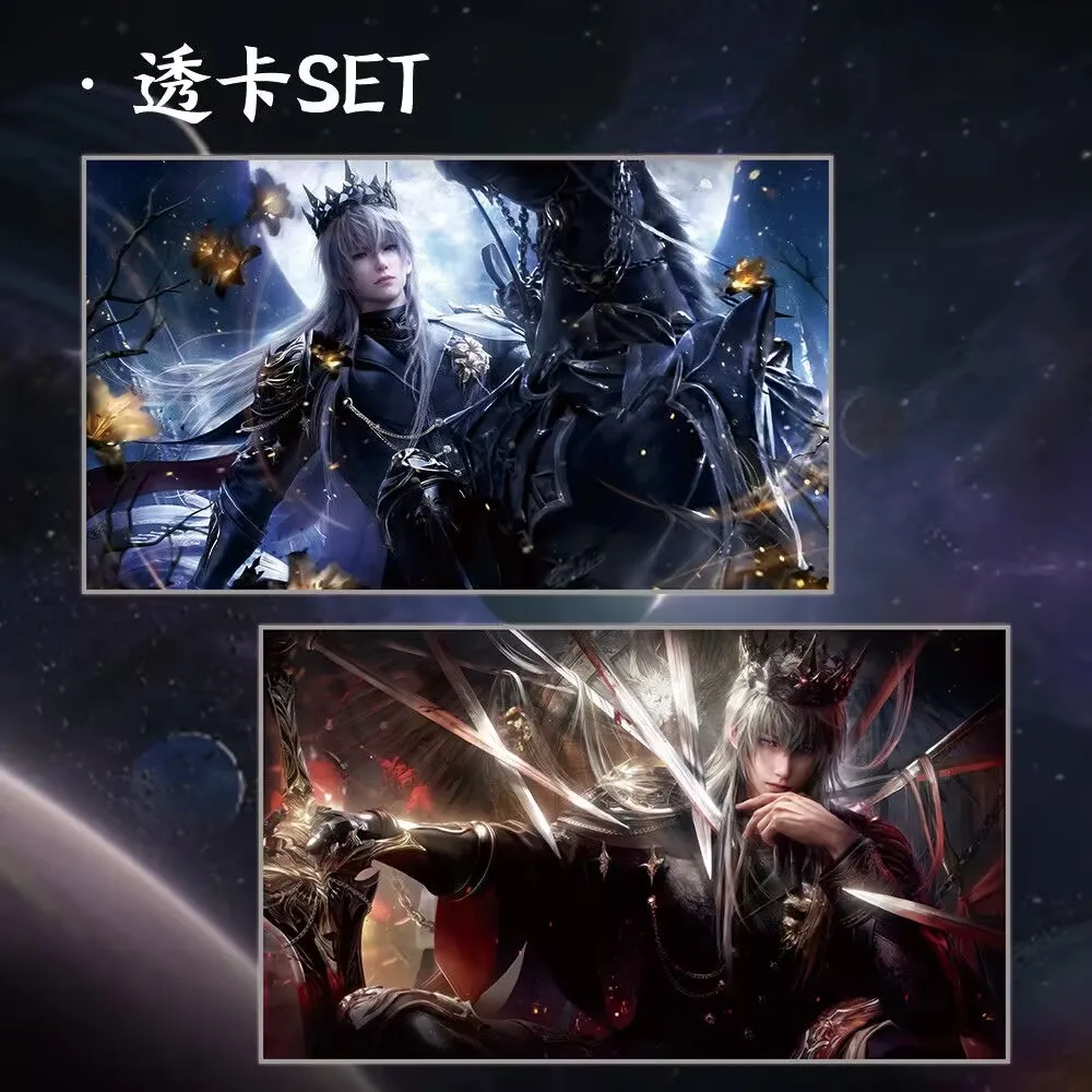 "Love and Deep Space 'Shen Xinghui' 'Sinking Crown' بطاقة شفافة من الأكريليك، عدسة، بطاقة بريدية، واقفة، شارة بار.