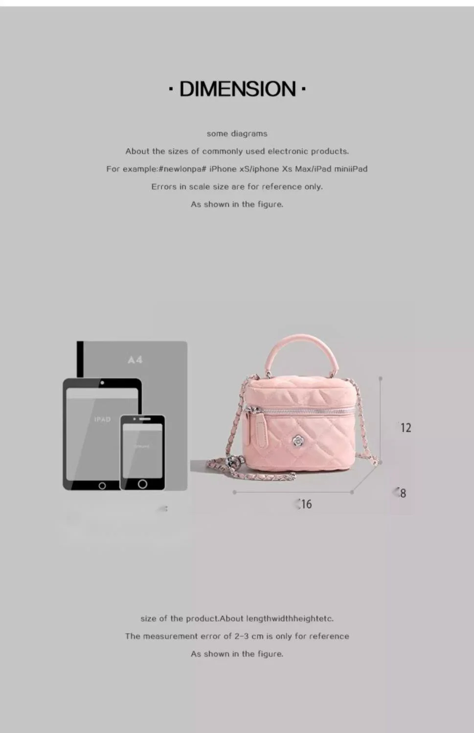 UR Camellia Ling Grid Chain pour femmes 2024 Nouvelle mode Sac à bandoulière simple polyvalent avec boîte à main_voghion.com