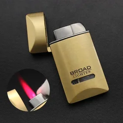 Hot Red Flame Metal Windproof Lighter Butane Cigarette Lighters Gas Torch Lighter Portable Smoking Accessories Gifts for Men