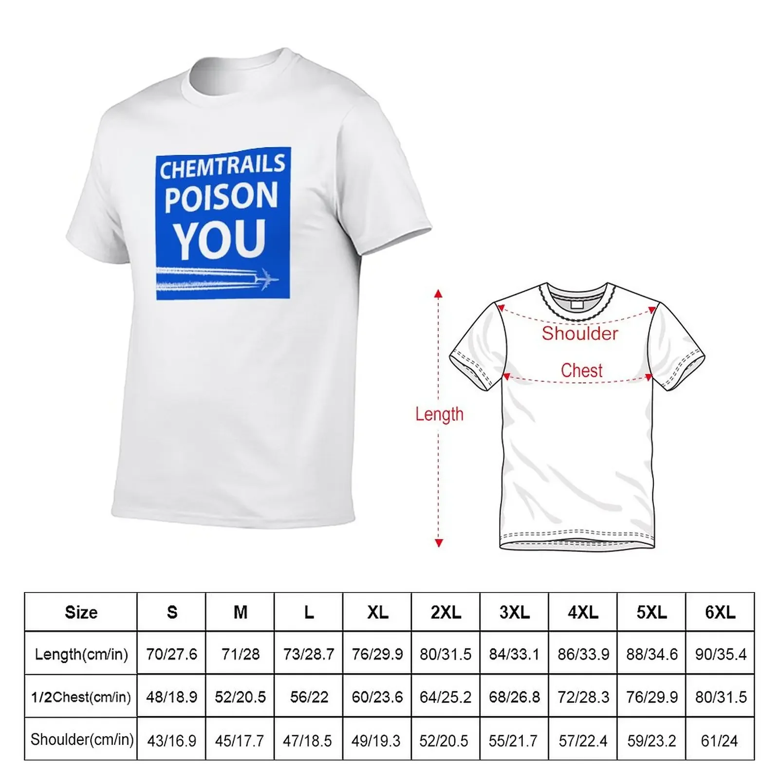 New CHEMTRAILS POISON YOU T-Shirt sublime t shirt vintage clothes new edition t shirt t shirts for men pack