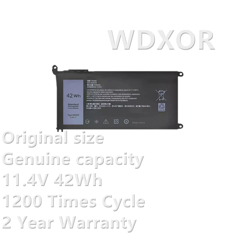 CSBD Laptop Battery For Dell Inspiron 17 5765 5767 5770 5775(P35E) WDXOR P66F P69G P74G P70F For Latitude 3180 3189 3390