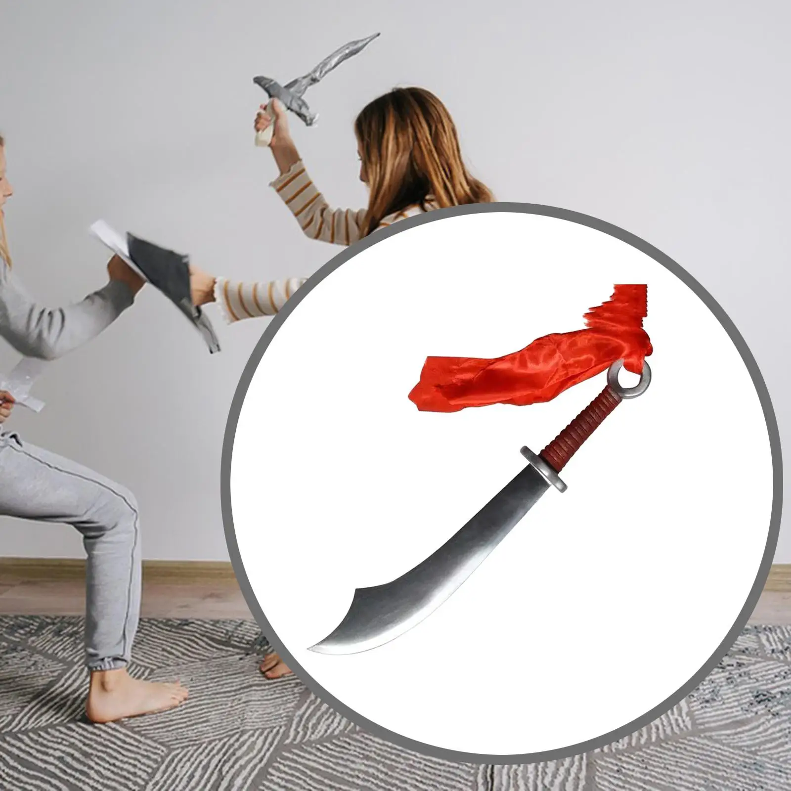 Halloween Cutlass Sword Toy Lightweight Boys Novelty Pretend Play Kids Cosplay Toy Prop for Party Supplies Carnivals Birthday