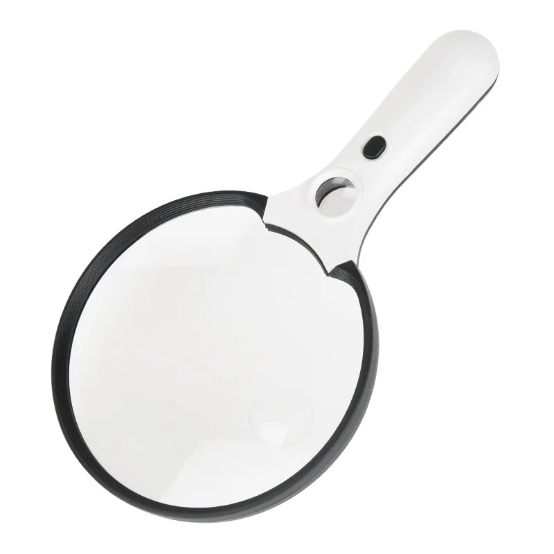 Magnifying Glass Handheld Magnifier with 3 Led Light for Reading Magnifying Glass Jewelry Loupe Large Mirror